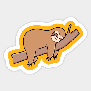 Cute Sleeping Sloth Sticker
